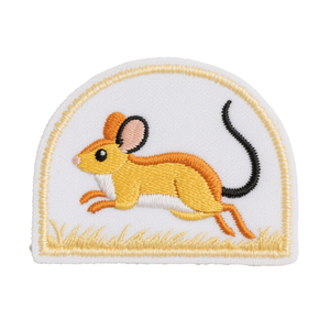 कढ़ाई 2 डी कार्टून पैच कस्टम नरम लोगो हुक और कपड़े के बैग के लिए बुना हुआ - Product Image 5