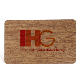 บัตรไม้ RFID แบบสลักและพิมพ์ บัตร NFC ไม้ไผ่ สำหรับโรงแรมและร้านค้าสมาชิก - Product Image 2