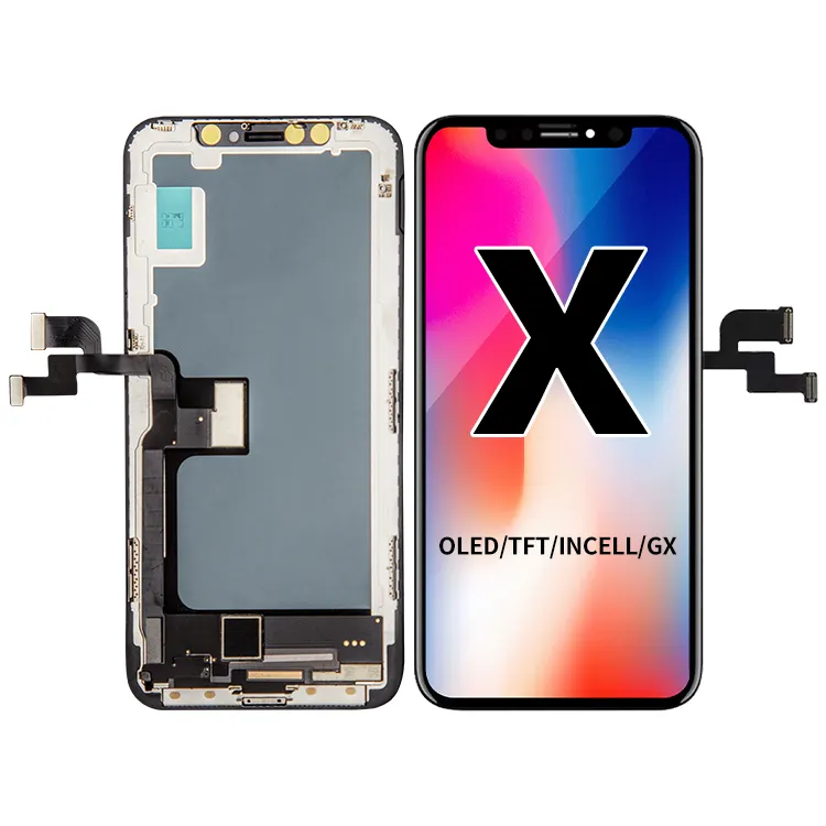 Lcds telefone móvel para apple iphone 6 7 8 x xs xr 11 12 13 pro max pantalla tela original gx oled display lcd para iphone x