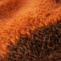 Pull à col rond en laine mohair jacquard géométrique pour homme, personnalisé ODM/OEM - Anti-rides, anti-rétrécissement