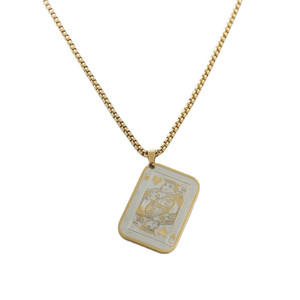 King Of Hearts <b>Playing</b> <b>Card</b> Pendant Stainless Steel Necklace Men's Fashion Jewelry 120181 - Product Image 3