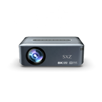 Projecteur de cinéma intelligent Full HD 1080P, projecteur vidéo portable WiFi 5G pour l'extérieur, jeux vidéo, home cinéma, écran mobile, projecteur LED Android 4K