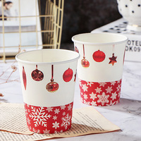 Assiettes en papier colorées rondes personnalisées, ensemble de vaisselle de décoration de table de Noël, assiettes en papier jetables