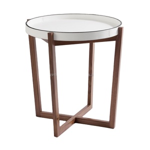 Modern 2-Tier Square <b>White</b> Marble Top <b>Side</b> End <b>Table</b> with Gold Frame 2-Tier Storage Shelf for Living Room Bedroom Decoration - Product Image 6