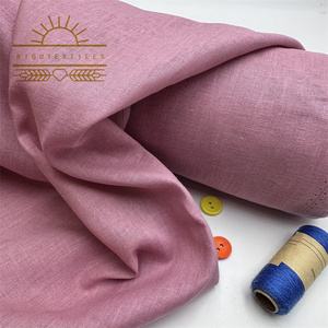 Rigu Solid Linen quần áo vải Rayon/linen chấ<span class=keywords><strong>t</strong></span> liệu, đan Rayon Linen Jersey vải vải cho phụ nữ/ - Product Image 3