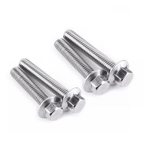 Fornitore della cina su misura di buona qualità m6 m8 m9 m12x1.5 hexagon <span class=keywords><strong>bulloni</strong></span> e dadi in <span class=keywords><strong>acciaio</strong></span> <span class=keywords><strong>inox</strong></span> al titanio esagonale flangia forato bullone - Product Image 3
