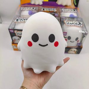 Jouet anti-stress QY Ghost Squishy, 13,5 cm, grand modèle, rebond lent, jouet à presser Kawaii Ghost avec boîte cadeau pour décoration d'Halloween, cadeau - Product Image 4