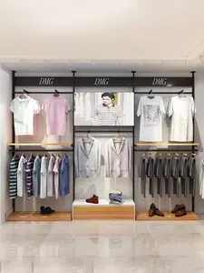 Household Shop Clothing Garment Rack Clothing Boutique Display Furniture Display Racks For Clothing Store