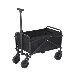 Chariot utilitaire pliable d'extérieur, chariot pliable robuste, roues adaptées au <span class=keywords><strong>camping</strong></span>, au jardin, au travail, aux courses, au stockage compact - Product Image 1