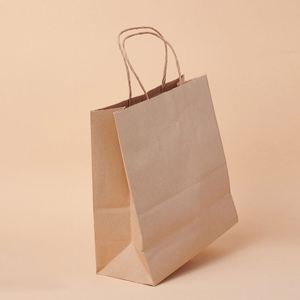 Customized Luxury Kraft Paper Bag with Handle for Women's <b>Clothes</b> and Small Gift Packaging Custom Logo Welcome - Product Image 3
