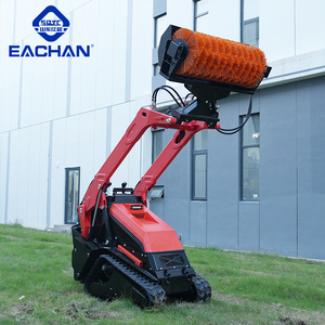 Мини-погрузчик EACHAN на дизельном топливе для сада, уборки снега, с ковшом на гусеничном ходу - Product Image 6