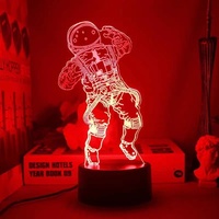 Lampe LED RGB en lévitation magnétique, lampe d'atmosphère d'astronaute, lampe de Table