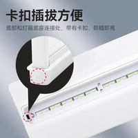 Boîte à lumière LED double face A4 A5 ultra-mince, support d'affichage publicitaire pour menu de magasin de détail