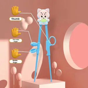 <span class=keywords><strong>Palillos</strong></span> Reutilizables de Plástico con Diseño Creativo de Dibujos Animados de los Doce Animales del Zodiaco, Diseño Propio, Gran Venta en Comercio Electrónico - Product Image 4