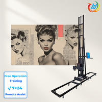Impresora de Arte de pared vertical 3D Ideas para pequeñas empresas Dx7 Head Metal Glass Wood Wall Decor Printing Machine