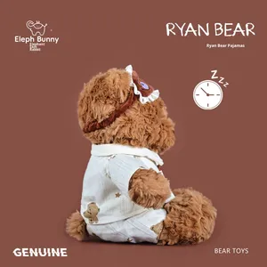 Peluche Ours Ryan Authentique à Câliner, Rembourrage Coton PP, Matière Peluche Courte Brodé, 31cm-50cm, Cadeau d'Anniversaire pour Étudiants, Idéal pour Filles - Product Image 3