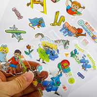 Autocollants Anime Personnalisés en Résine Époxy 3D en Dôme, Découpés sur Mesure, Effet Cristal, Dessin Animé, Pleine Couleur, sur Feuilles