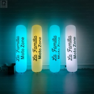 Colonne gonflable géante LED RGB de 1,5 m à 2 m, personnalisable avec logo, pour événements, installations artistiques, décorations et fêtes - Product Image 3