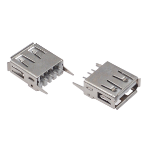 Receptáculo vertical USB 2.0 Tipo-A hembra de montaje a través de orificio, pines extendidos (L=13.7mm), conector de carcasa blanca de 4 pines - Product Image 4