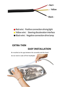 Hướng dẫn hàng ngày đèn Silicone Neon chạy ánh sáng quét Đèn lái 30cm 45cm 60cm xe ánh sáng - Product Image 3