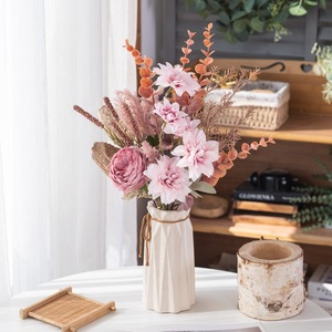 Fleurs artificielles Laura, pivoine, dahlia, bouquet de mariage, décoration d'intérieur CF01352 - Product Image 2