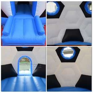 Castillo Inflable con Diseño de Balón de Fútbol, Casa de Brinco Inflable Comercial para Fiestas al Aire Libre para Niños y Adultos en Alquiler - Product Image 4