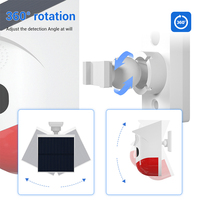 Outdoor Security Alarm Infrared Water Resistant Wall Mount WiFi Control High Decibel Siren DC5V 110 Detection Angle 9-12m Range