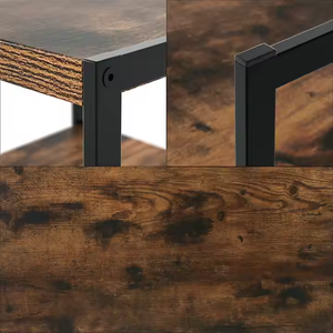 Table de chevet en fer au design moderne OEM et ODM de 23.6 pouces avec 2 tables de chevet ouvertes et 2 tables de chevet personnalisables pour le bureau et la chambre à coucher. - Product Image 4