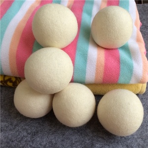 Meilleure vente 2023 boules <span class=keywords><strong>de</strong></span> séchage originales blanches 100% <span class=keywords><strong>laine</strong></span> biologique pour linge - Product Image 2