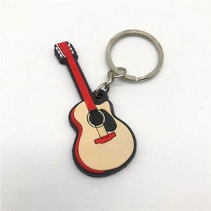 Llavero de Silicona con Forma de Instrumento Musical Creativo Personalizado, Llavero de Guitarra, Saxofón, Piano como Accesorio para Llaves - Product Image 2