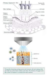 Oxy máy bay phản lực Peel máy xách tay hyperbaric buồng 6 trong 1 Facial kim cương máy bay phản lực nước Peel Máy không-kim tiêm thiết bị - Product Image 5