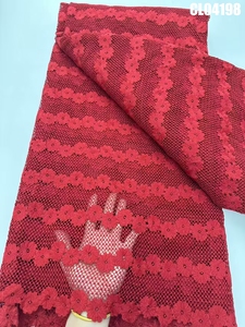 アイレットレーストリムアフリカギプールレース生地インドレース刺繍生地 - Product Image 3