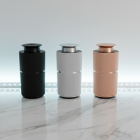 Diffuseur d'arômes portable numérique à écran tactile, électrique, rechargeable par USB, fonctionnant sur batterie, en métal, pour voiture, hôtel, maison, sans eau