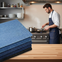 Tissu en denim 100% coton, imperméable, ignifuge, respirant, à motif écossais, tissé cardé, lourd, pour vêtements, sacs et chaussures