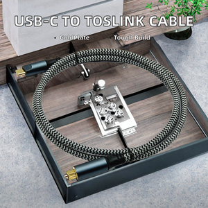 Großhandel PVC-Glasfaser-Audio kabel USB-C zu Toslink Jacket Braid Adapter für HDTV-Handys und Computer - Product Image 2