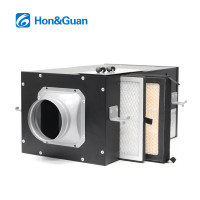Ventilador de conducto silencioso para HVAC de 4 pulgadas con filtro HEPA, control PWM de 3 pines, para uso residencial, con ahorro de energía y función de refuerzo en línea.