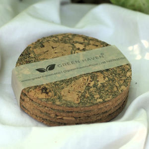 Posavasos de corcho ecológico, diseño de oliva, chapa de un solo lado, decoración duradera para el hogar y la Oficina, vajilla desechable - Product Image 1