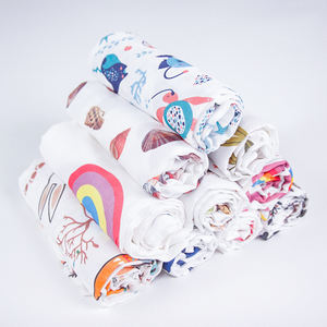 سعر جيد بسعر منخفض الشركة المصنعة للأطفال بطبقة مزدوجة من الخيزران والقطن بطانيات رمي الشاش - Product Image 3