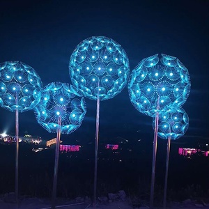 ไฟใยแก้วนำแสง LED สำหรับสถานที่ชมวิว คุณภาพสูง กันน้ำสำหรับภายนอกอาคาร รูปทรงดอกแดนดิไลออน - Product Image 6