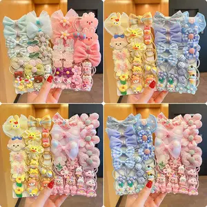Mylulu 20pcs/bag Children's Hair Accessories Rubber Band Baby Tie Head Rope Butterfly Knot Hair Rope Girls Headwear Hair Jewelry