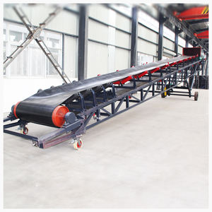 Profesyonel özel kum hareketli taşıma bant konveyör makinesi kömür tozu için mobil lastik bant konveyör - Product Image 1