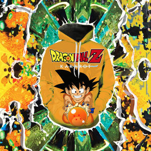 Sudadera con Capucha <span class=keywords><strong>de</strong></span> Anime, Personalizable, <span class=keywords><strong>de</strong></span> Poliéster/Algodón, para Hombre y Mujer, con Estampado 3D <span class=keywords><strong>de</strong></span> Goku, Estilo Casual, Teñida con Hilo, para Otoño - Product Image 2