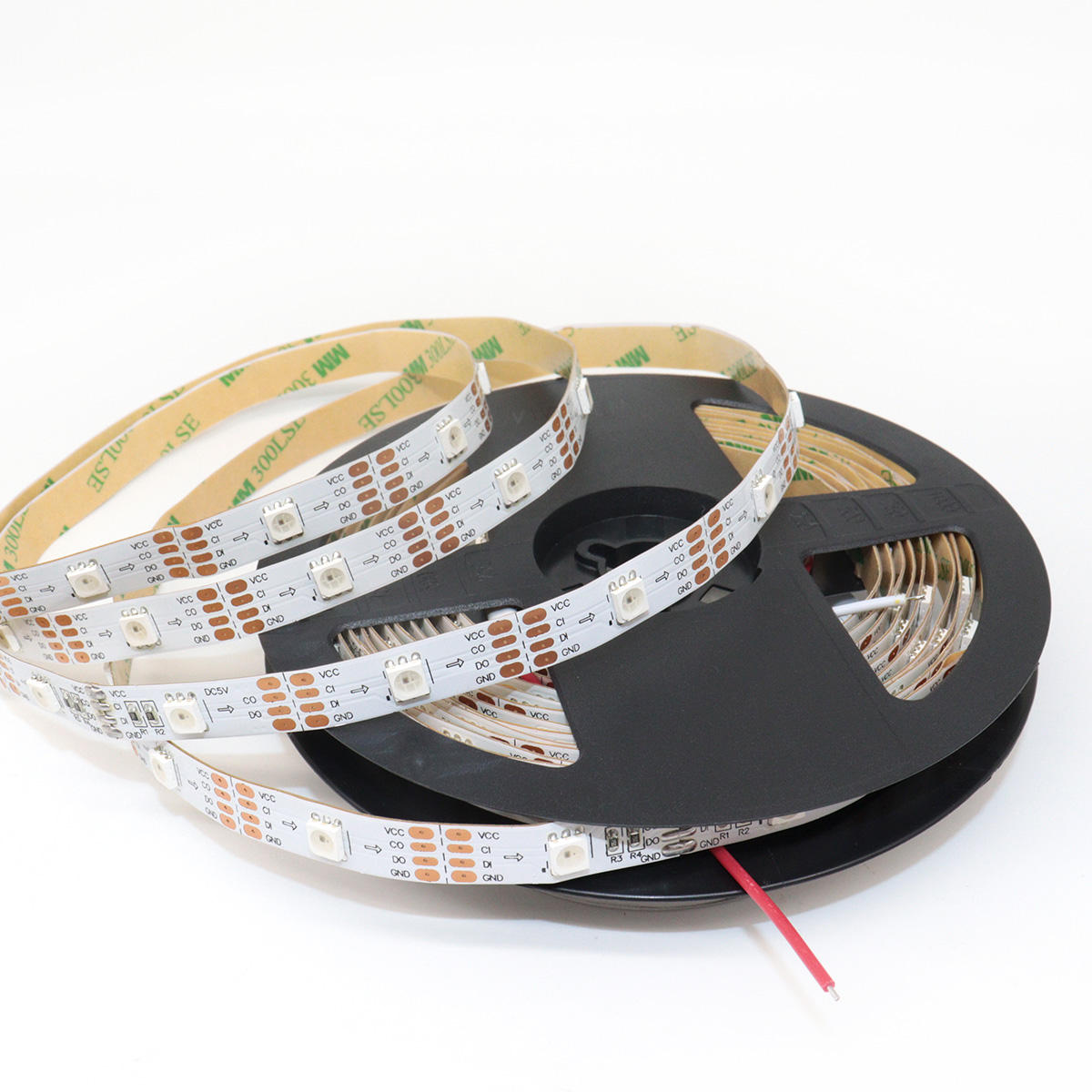 5V Smart RGB LED Strip SK9822 SMD5050 144 LEDs/m IP67 CE RoHS Certified Copper Flex Lights for Festive Decorative Lighting
