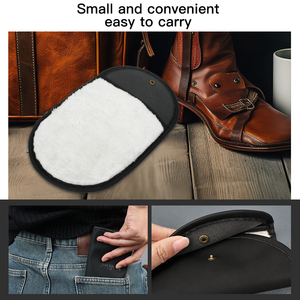 Portable professionnel brillant tissu tissé chaussures serviettes de nettoyage pliant chaussure poussière gants de nettoyage - Product Image 5