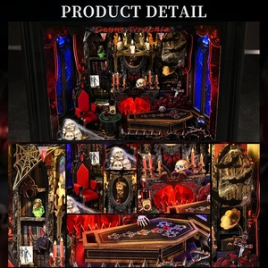 Hamaileon - Kit de Manualidades para Crear un Rincón de Lectura con Diseño de Drácula, Castillo Gótico en Miniatura 3D, Venta Directa de Fábrica para Tiendas de Regalos, Halloween - Product Image 2