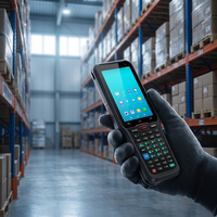 Terminal portable industriel avec batterie amovible 5000 mAh, lecteur de codes-barres 1D 2D, IP66, pour tri et livraison de colis