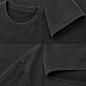 T-shirt décontracté pour homme, noir, coupe droite, manches courtes, col rond, en tricot Spandex/Polyester, 150g, teint uni, respirant, streetwear vierge - Product Image 4