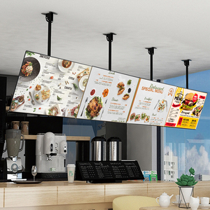 32-75 inch 1200 nits độ sáng Menu hiển thị siêu hẹp siêu mỏng hiển thị trong nhà treo tường kỹ thuật số menu màn hình - Product Image 2