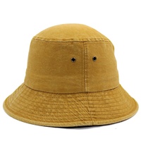 Verweerde gewassen katoenen bucket hat heren dames vintage stijl zonnehoed unisex verbleekte pet zomer strand vissershoed streetwear mode