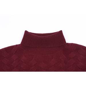 Jersey informal personalizado de OEM para mujer, cuello alto holgado, ligero, transpirable, manga larga, tejido de punto de lana y Cachemira para - Product Image 2